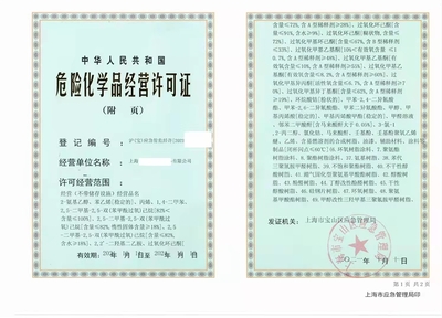 上海危險(xiǎn)化學(xué)品經(jīng)營許可證辦理案例分享