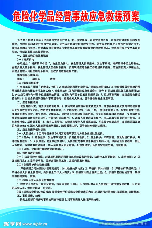 危險化學品經(jīng)營事故應急救援預案設計圖